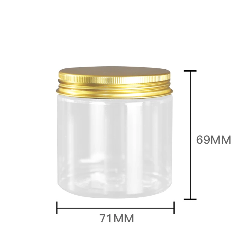 200g gold metal lid jar