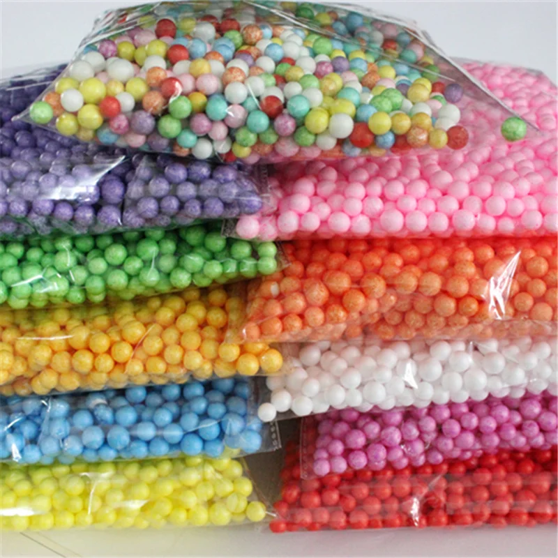 7-9мм пенополистирол пластиковые пенопластовые мини-шарики DIY разные цвета украшают около 2000 шт