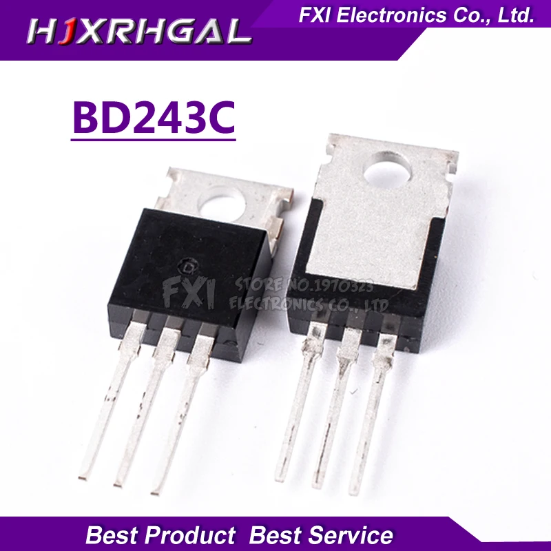 

10PCS BD243C BD243 100V 6A TO-220 Bipolar Transistors NPN General Purpose new original