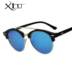 XIU круглый дизайн бренда поляризованные Для мужчин женские солнцезащитные очки в стиле ретро Винтаж Для мужчин s солнцезащитные очки