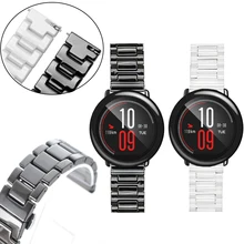Роскошные керамические часы ремешок для Huami Amazfit Strato спортивные часы 2 Смарт-часы 3 ссылка Бабочка Блестящий браслет браслеты