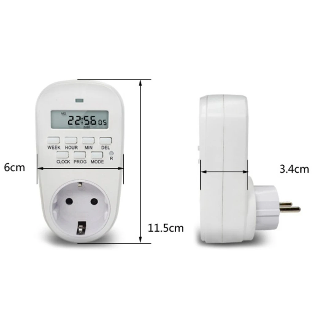 24Hour Scheduled Outlet Timer Home Appliance Interval Clock Wall Plate EU Plug Office Hotel Commercial Graded