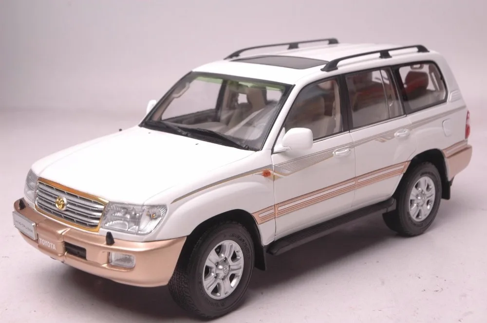 1:18 литая модель для Toyota Land Cruiser LC100 2009 Белый внедорожник редкий сплав игрушечный автомобиль миниатюрная коллекция подарок