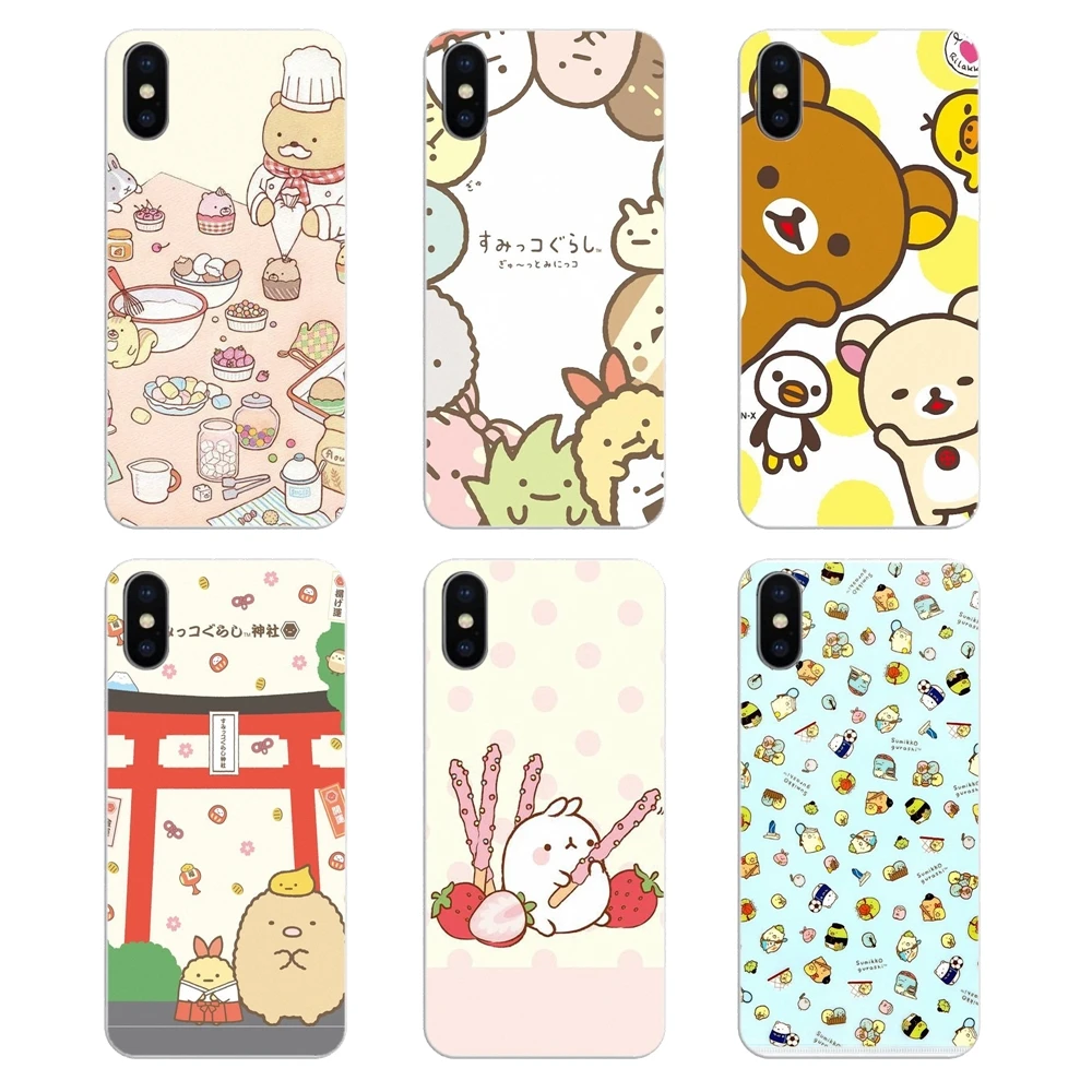 Transparent Soft Cases Covers sumikko gurashi Art wallpaper For Samsung Galaxy A5 A6 A7 A8 A9 J4 J5 J7 J8 2017 2018 Plus Prime |