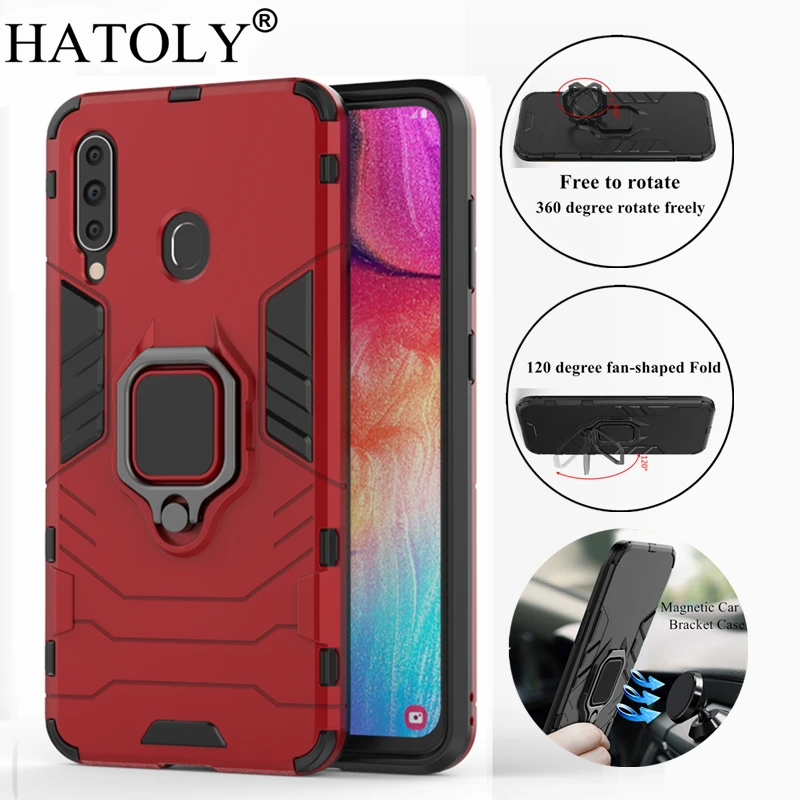 HATOLY For Samsung Galaxy A60 Case SM-A606f Cover Magnetic Suction Ring Bracket Cases Silicone Hard Armor Cover for Samsung A60 HATOLY For Samsung Galaxy A60 Case SM-A606f Cover Magnetic Suction Ring Bracket Cases Silicone Hard Armor Cover for Samsung A60