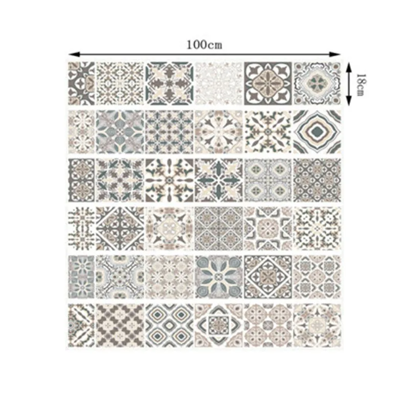 6 шт./компл. Аравийский плитка лестницы Декор наклейки самоклеющиеся виниловые наклейки для Лестницы DIY лестница обновления ПВХ наклейка лестница росписи