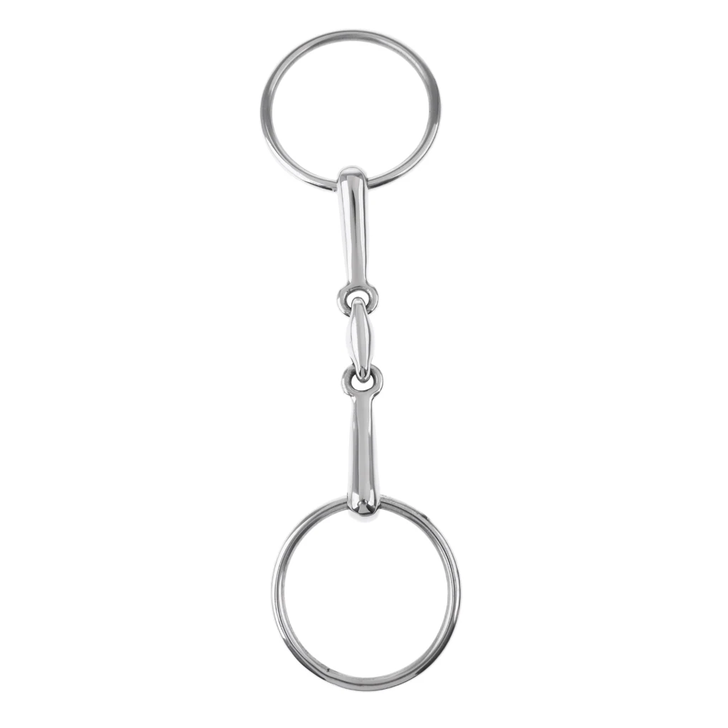 Stainless Steel Mouth Bit / SNAFFLE BIT Horse - 5 inch, 13 mm, 5'' Western / English