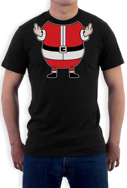 Xmas Rude Fat Santa T Shirt Men Cheeky Funny Elf For Christmas Gift Tee Usa Size Xmas Rude Fat Santa T Shirt Men Cheeky Funny Elf For Christmas Gift Tee Usa Size