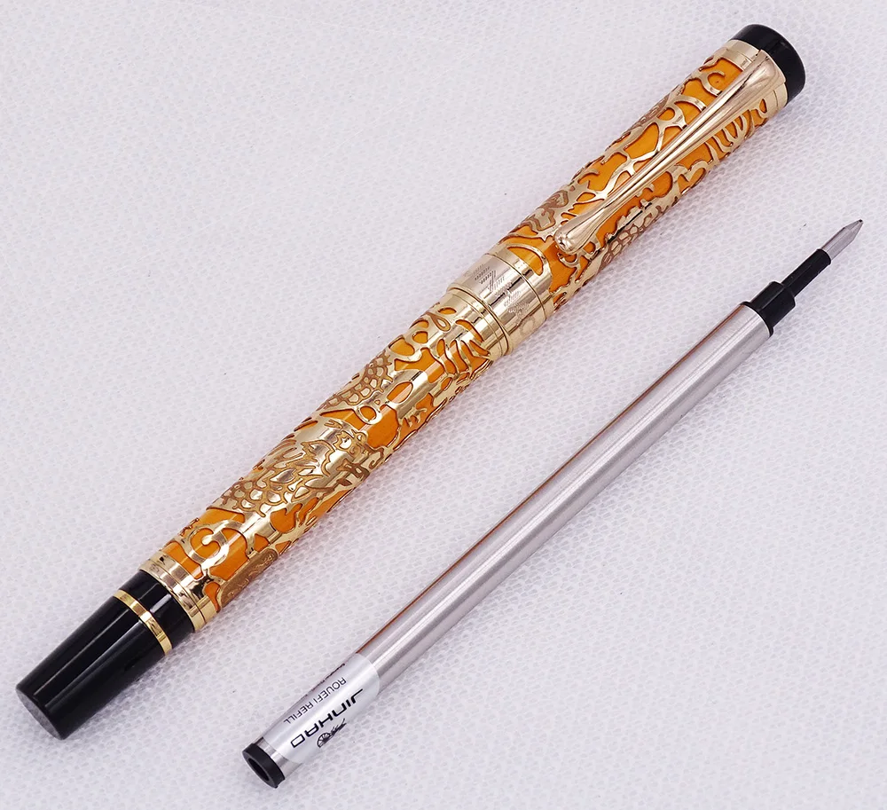 Jinhao 5000 винтажная Роскошная металлическая шариковая ручка с красивой текстурой