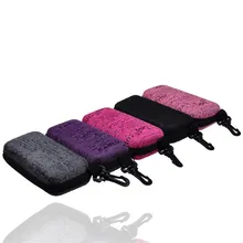 Переносной Чехол для очков на молнии жесткий футляр для солнцезащитных очков очки крюк футляр для солнцезащитных очков Чехол сумка 10 шт./партия