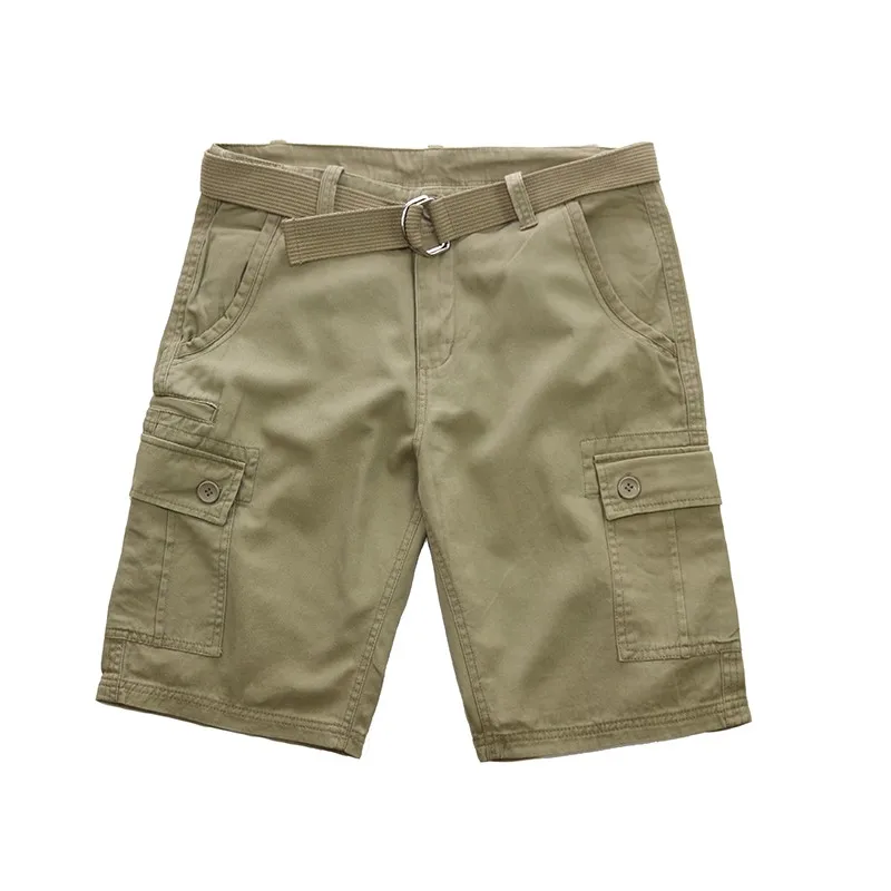Размеры 30-42 летние большие люди Шорты мужские повседневные брюки-карго Узкие хлопковые шорты мужские прямые длиной до колен Модные короткие брюки в стиле хип-хоп