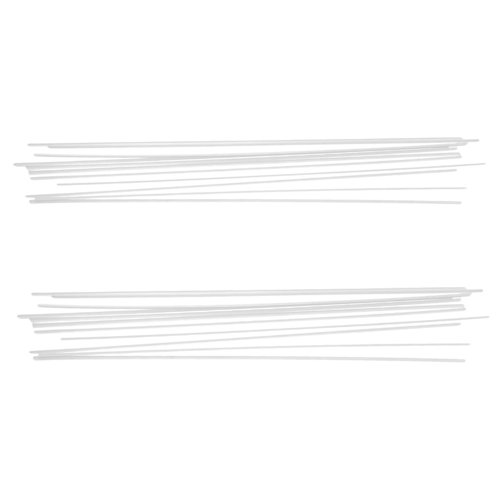 10Pcs ABS Double-channel Strip Plastic Rod Architectural Model Making Building DIY Sand Table Model Material Rod Sticks