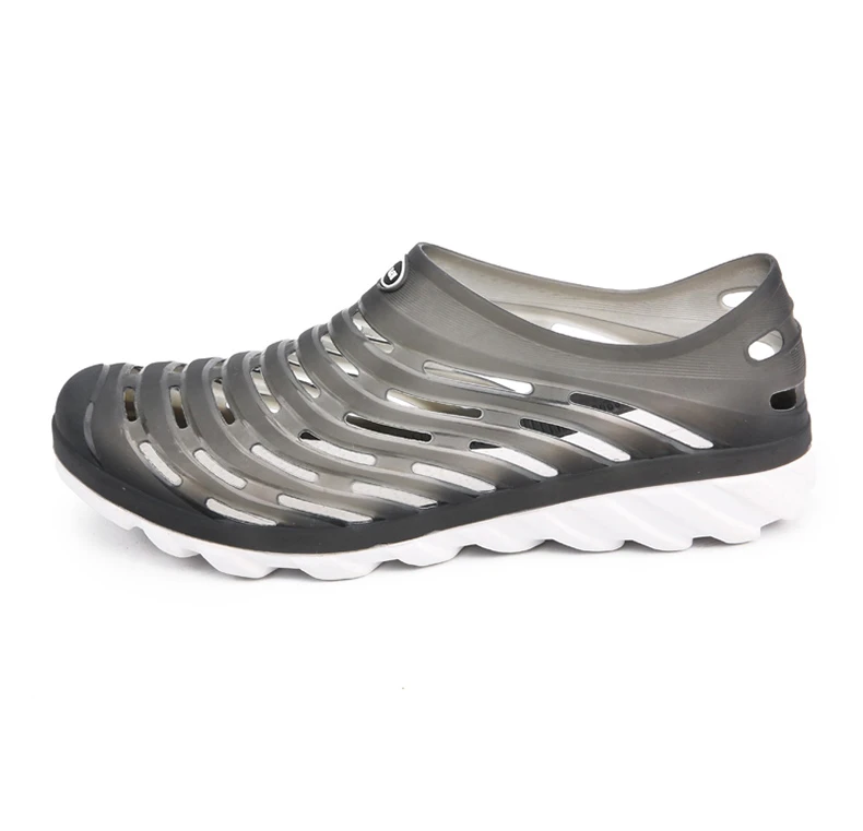 Big Size 40-45 Croc Men Black Garden Street Style Trending Aqua Clogs Hot Band Sandalias Summer Slides Beach Shoes (15)