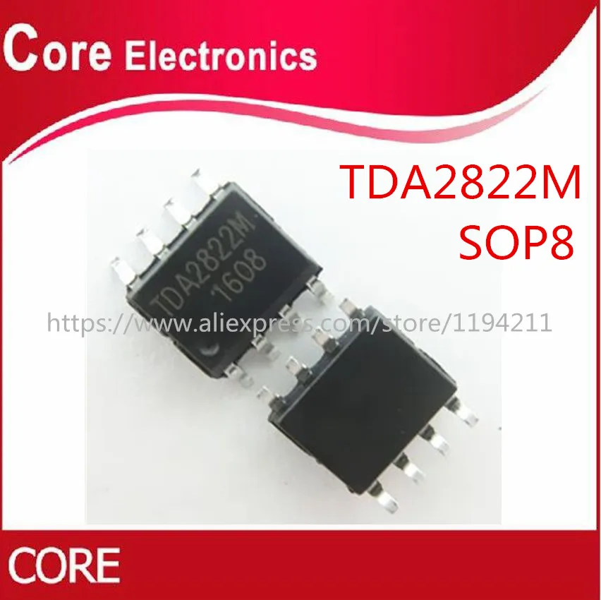 500 шт. TDA2822M SOP8 TDA2822 SOP SMD Новинка | Электронные компоненты и принадлежности