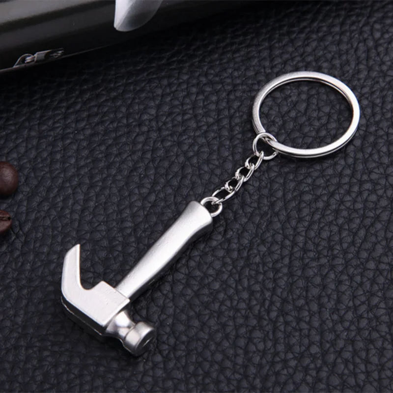 Mini Hammer Tool Fashion Car Keyring Creative Metal Keychain Personality Claw Pendant | Инструменты