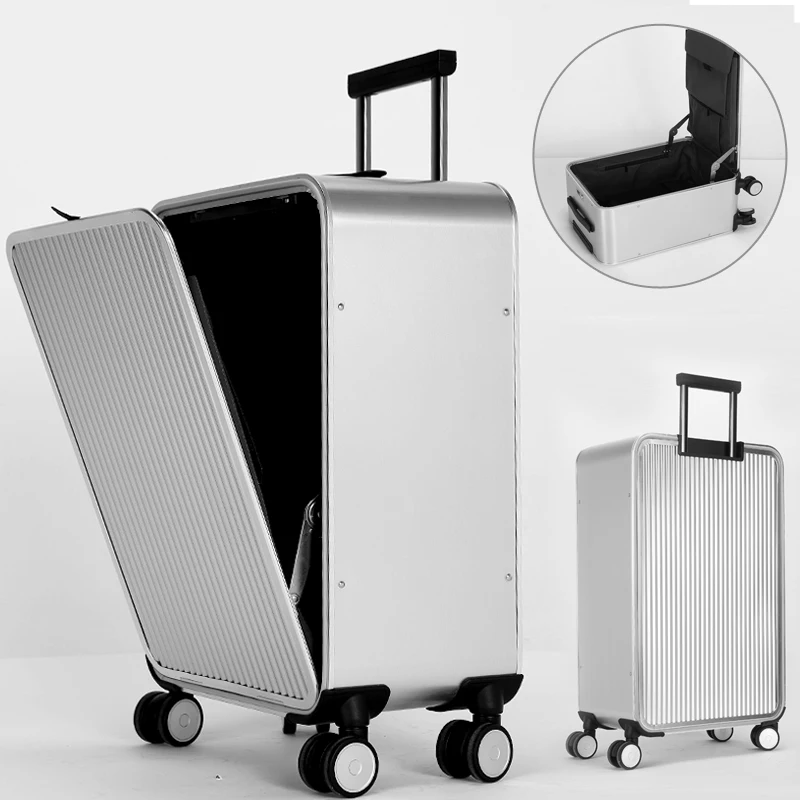Luggage 20"24"inch 100% Aluminum rolling for Women Travel Mala de viagem TSA Lock Cabin Trolley Suitcase Carry on travel luggage
