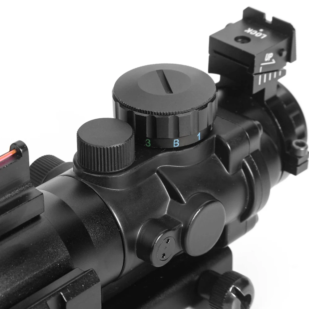 LUGER acog 4x32 красный точечный прицел рефлекторный тактический оптический с 20 мм