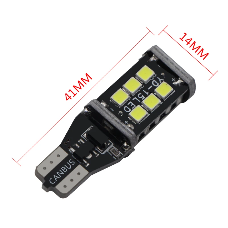 1x T15 светодиодный светильник 2835 SMD Canbus OBC без ошибок 921 912 W16W Автомобильный задний