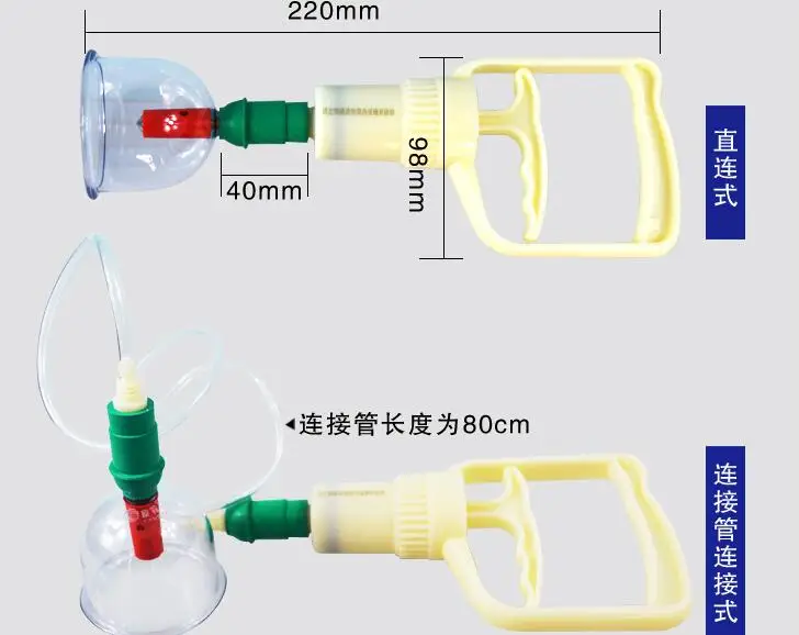 Online 32 pcs massage Vacuum cupping set thicker magnetic aspirating cupping cans acupuncture massage suction cup with tube