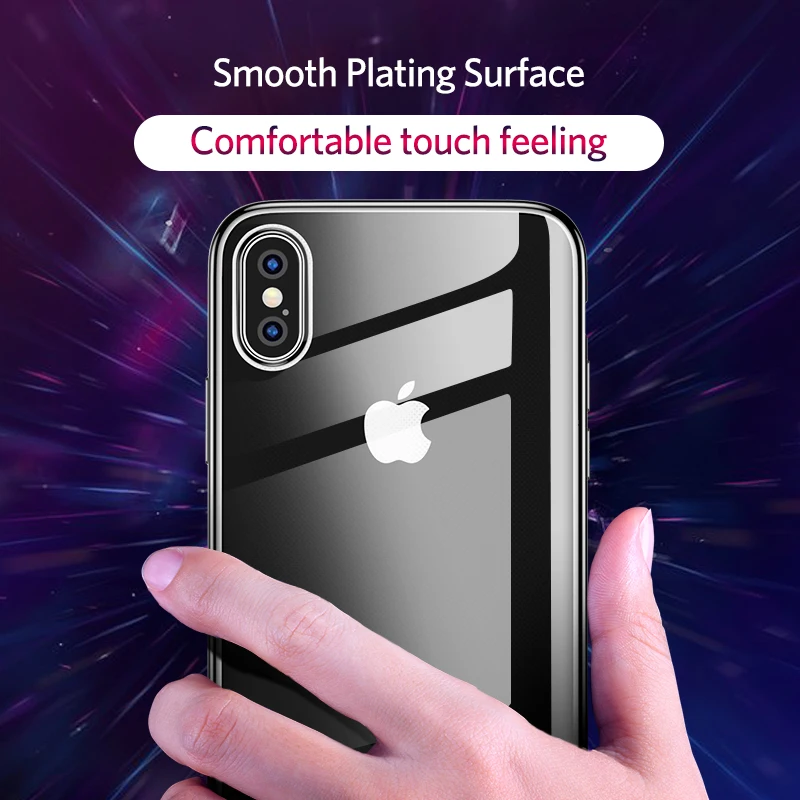 Benks Anti-knock caso para iPhone X XS X XR Xs Max caso Chapado en cubierta protectora para iPhone X XS Max Shell Fundas casos
