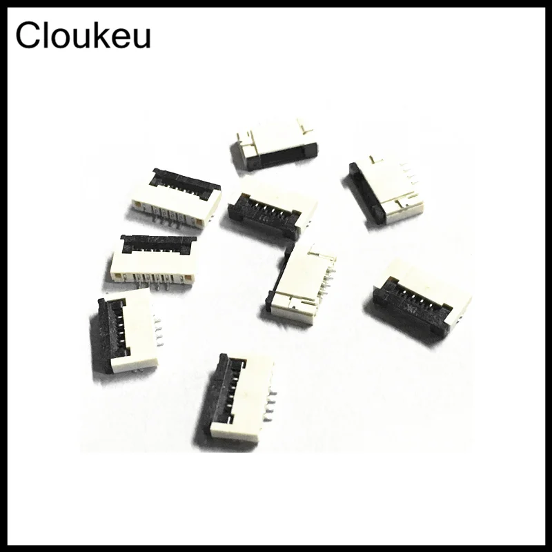 

10Pcs FFC Connector cable socket FPC-1.0MM 4Pin Clamshell Bottom Contact Type