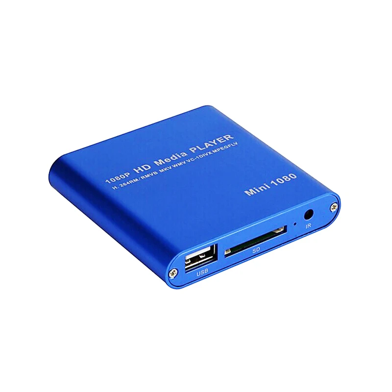  LEORY 1080P Mini HDD Media Player HDMI AV USB HOST Full HD With SD MMC Card Reader Support H.264 MK