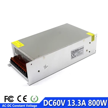 

DC Power Supply 60V 13.3A 800w Led Driver Transformer 220V 110V AC to DC60V switch Power Adapter SMPS for Stepper Motor CNC CCTV