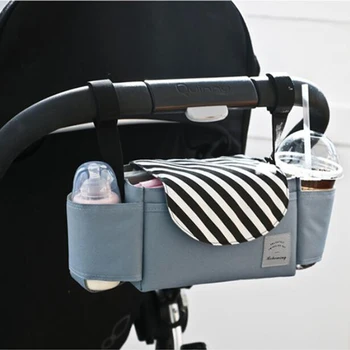 

Baby Stroller Accessories Pram Bag Cup Holder Stroller Organizer Kids Carriage Mummy Diaper Waterproof Bottle Bag For Strollers