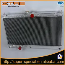 Radiador de alumínio de corrida para a evolução do carro peso leve/evo 7/8/9 4g63t 02-08 peças de reposição do radiador liga de alumínio