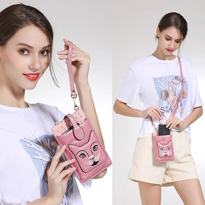 

phone cover Crossbody Stylish Phone Wallet bag for Iphone XS MAX XR X 8 plus case samsung for xiaomi huawei Universal smartphone