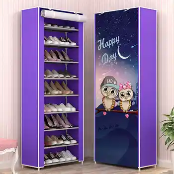 Large Capacity Shoes Storage Cabinet Double Rows Shoes Organizer