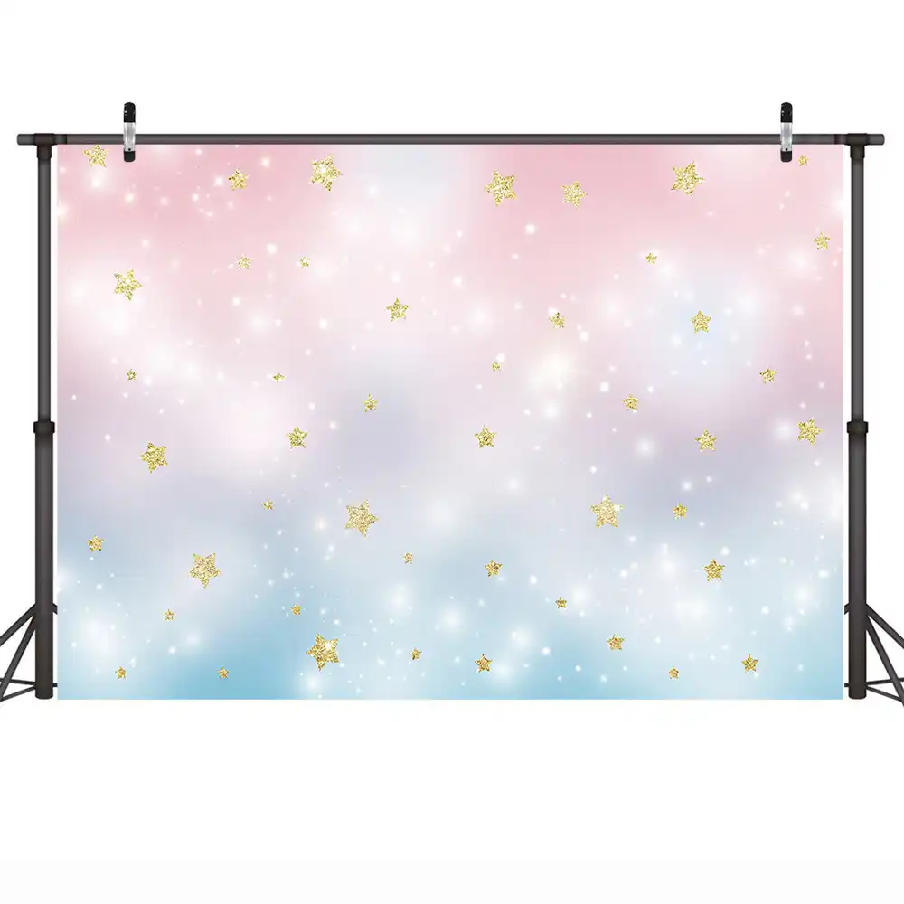 Mehofoto Watercolor Pastel Photography Backdrop Pink And Blue