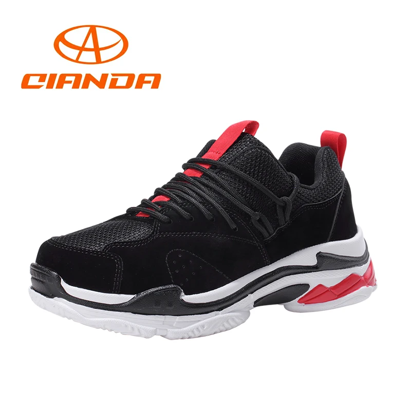 

QIANDA Brand 2018 Summer Running Shoes for Men Sneakers Light Cushioing Outdoor Sport Breathable Mesh Man Walking Jogging Shoe