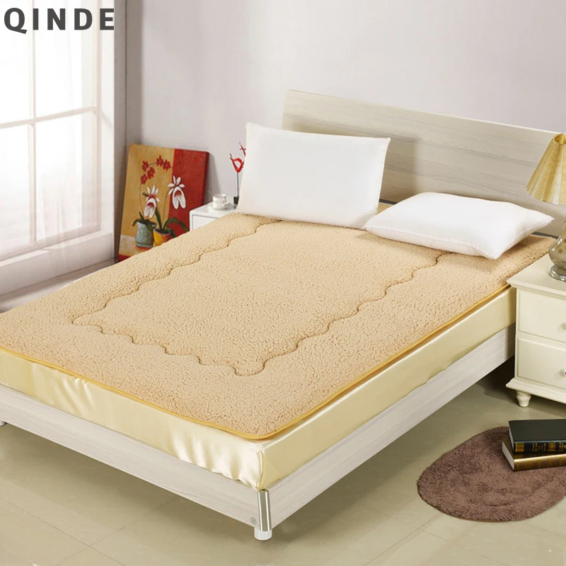 QINDE Hot Factory Wholesale Lambskin Tatami Mattress Thickening