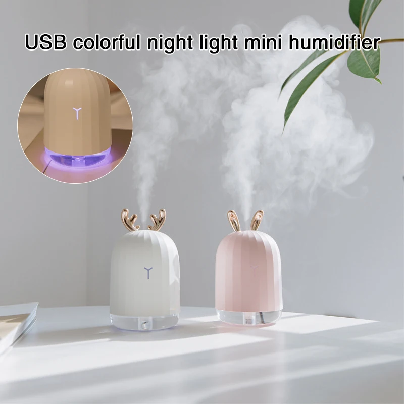 

220ML Ultrasonic Air Humidifier Aroma Essential Oil Diffuser for Home Car USB Fogger Mist Maker with LED Night Lamp High Quality