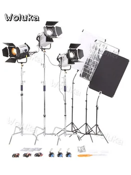 

LED200w Film Spotlight Kit Electronic zoom camera photography lighting Double color temperature three-lamp set CD50 T01