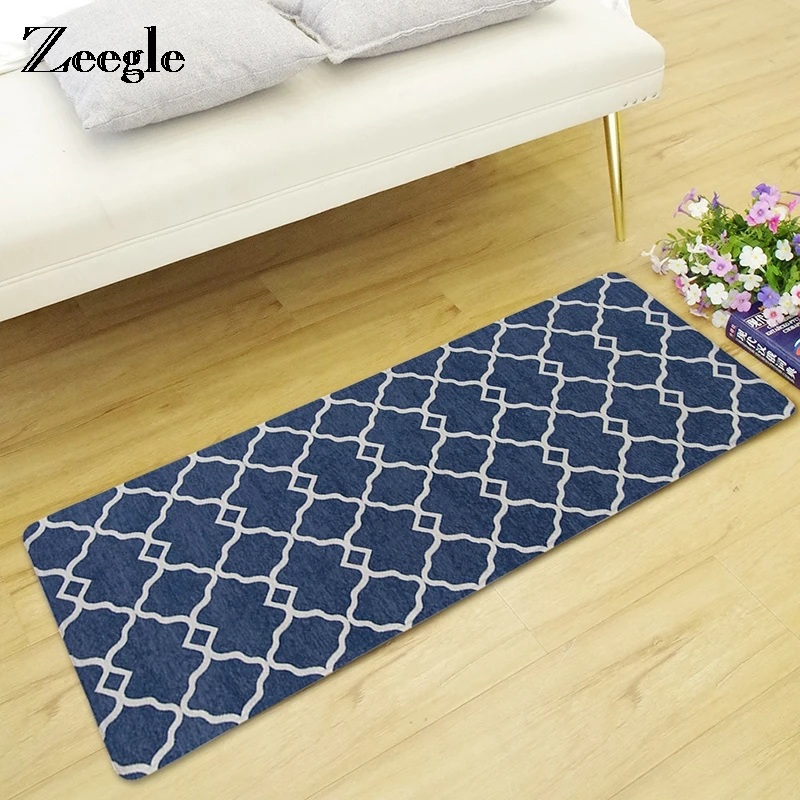  Zeegle Doormat Anti-slip Balcony Table Chair Floor Mat Water Absorption Carpet Kitchen Mat Door Mat