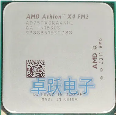 AMD Athlon X4 750X FM2 четырехъядерный процессор работает правильно настольный процессор