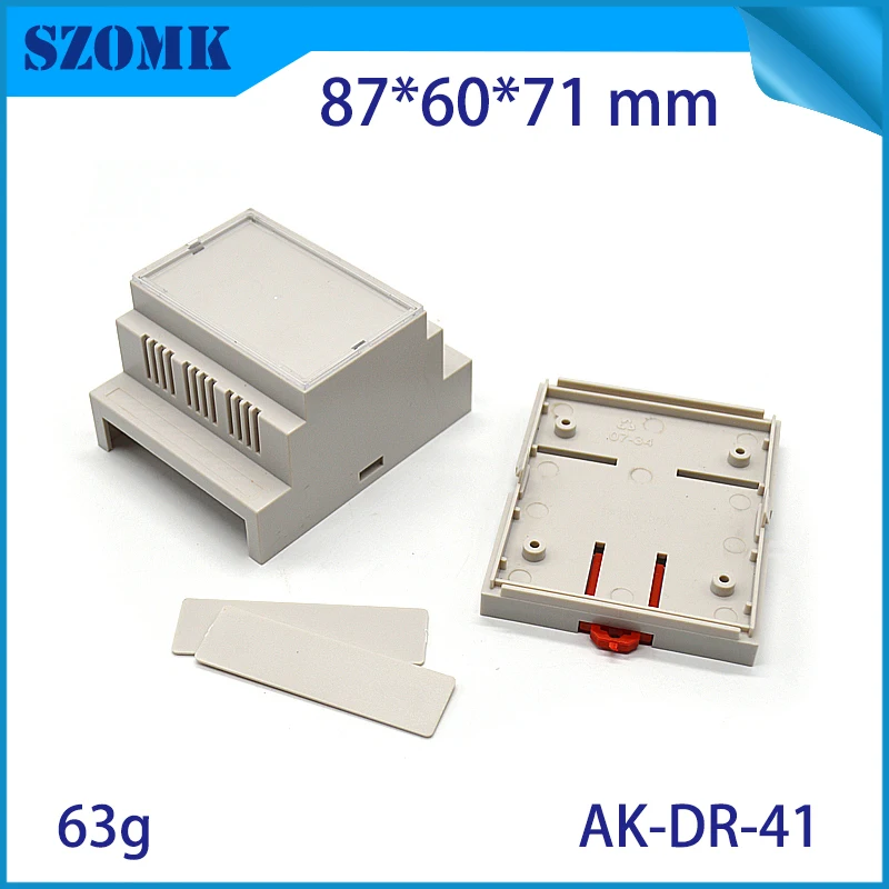 szomk plastic din rail power supply enclosure project box PLC plastic enclosure for electronics din rail junction housing (6)