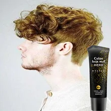 50 мл одноразовый желтый цвет быстро формирующий цвет волос грязевой гель легко окрашивающий крем для волос для мужчин и женщин модный стиль волос