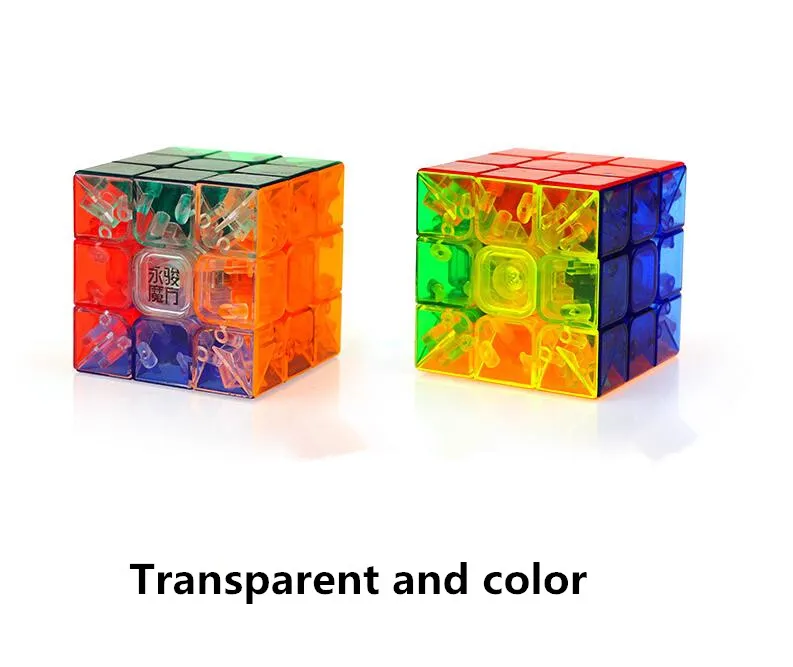 

2017 New Arrival 3X3X3 Transparent and color Magic Cube Puzzle Brain Teaser