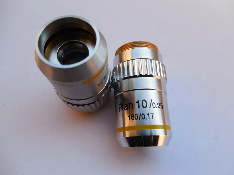 

10x 195 plan achromatic objective lens biological microscope objectives