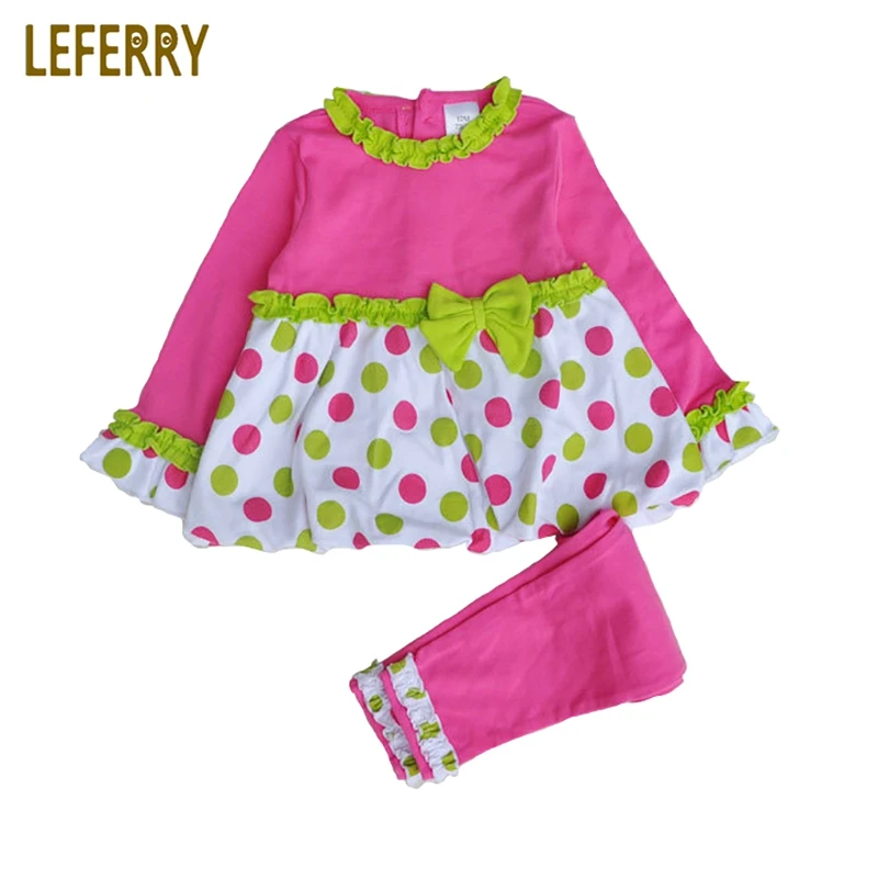 Soft Cotton Baby Girl Clothes Toddler Girls Clothing Set Long Sleeve T shirt + Pants Legging