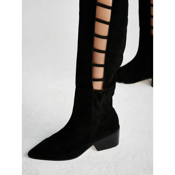 black_long_boots_suede_round_toe_flat_k1nee-high_boots_1_