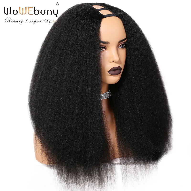 Online Kinky Lurus U Bagian Wig Rambut Manusia Wig Brasil Remy Rambut 250 Density Bahasa Italia Yaki Medium Cap Bagian Tengah Wowebony Harga Kinky Lurus U Bagian Wig Rambut Manusia Wig Brasil Remy Rambut 250 Density Bahasa Italia Yaki Medium Cap Bagian Tengah Wowebony