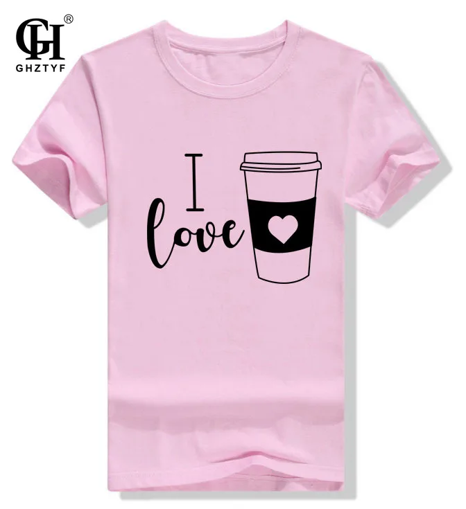 

GHZTYF Harajuku Short Sleeve T Shirt Women LOVE Letter Print Tshirt Top Couples Summer Casual Plus Size Tee Shirts Tops