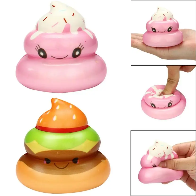 Kawaii Soft Scented Squishy Squishies Kawaii Yummy Food Poo Slow Rising Cream Scented Stress 