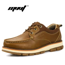 Fashion style genuine leather men boots top quality autumn boots handmade outdoor working men shoes