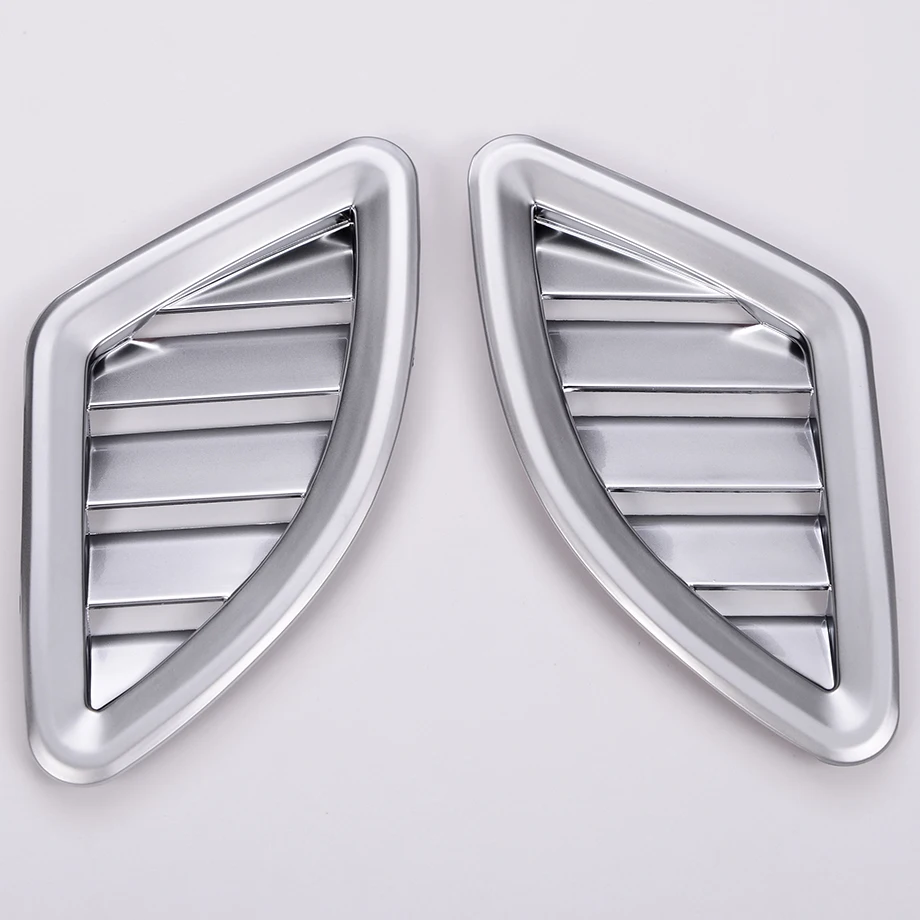 2pcs ABS Matte Chrome Dashboard Air Conditioning Vent Cover Trim For BMW X1 f48 2016 2017 Car ...