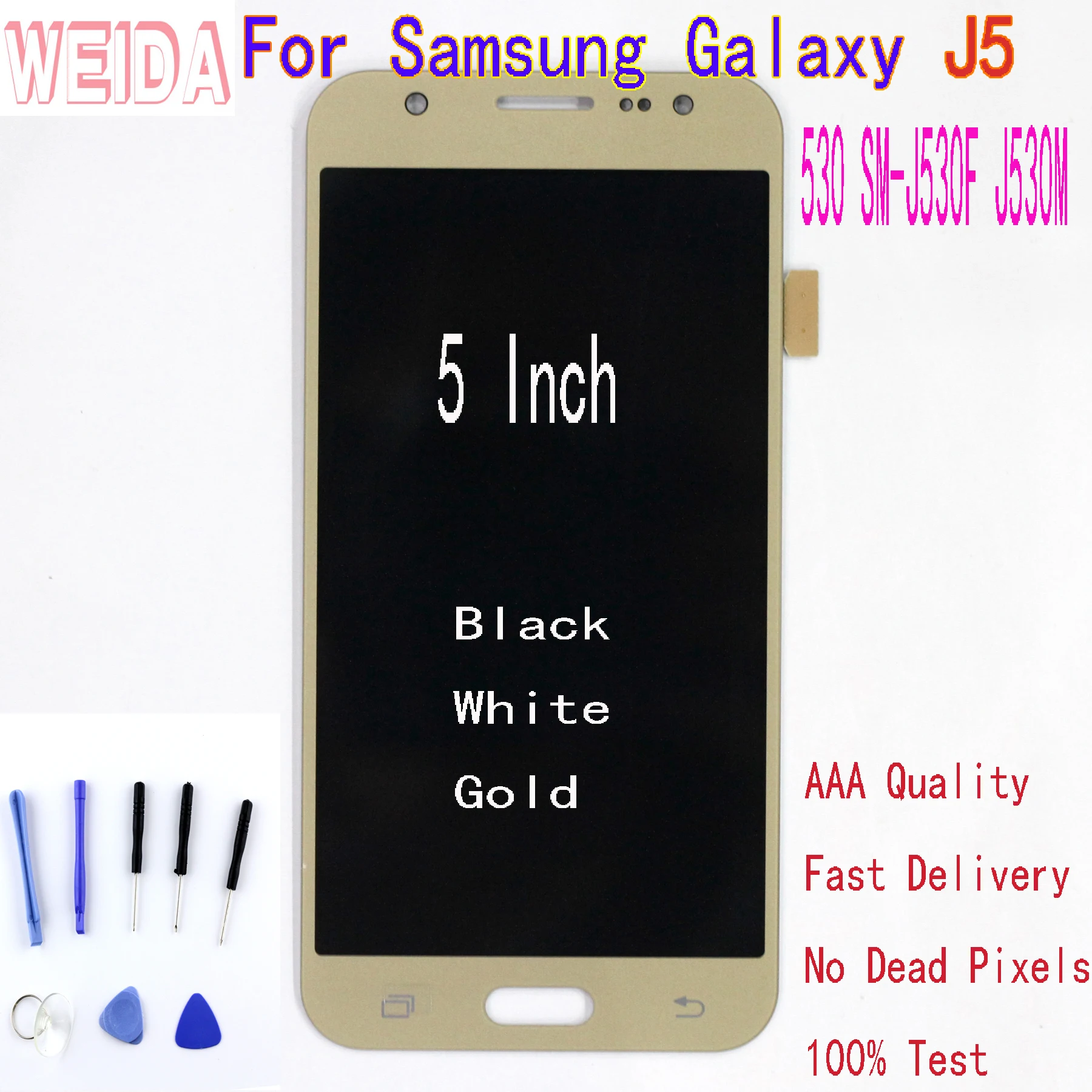 

WEIDA For Samsung Galaxy J5 2017 LCD Touch Screen Digitizer Assembly free tool without frame J530 SM-J530F J530M